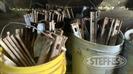 Approx (160) 18” Flat Cement Stakes,